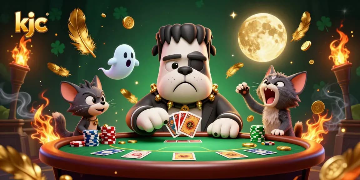 KJC players engage in a thrilling poker game with unique characters and dynamic casino elements