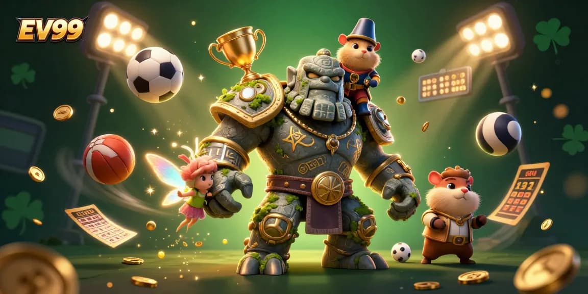 Join EV99 for an enchanting gaming experience with vibrant characters and dynamic gambling elements.