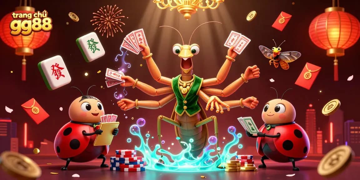 Engage with thrilling action at trang chủ gg88 with a vibrant 3D casino scene alive with card games and excitement.