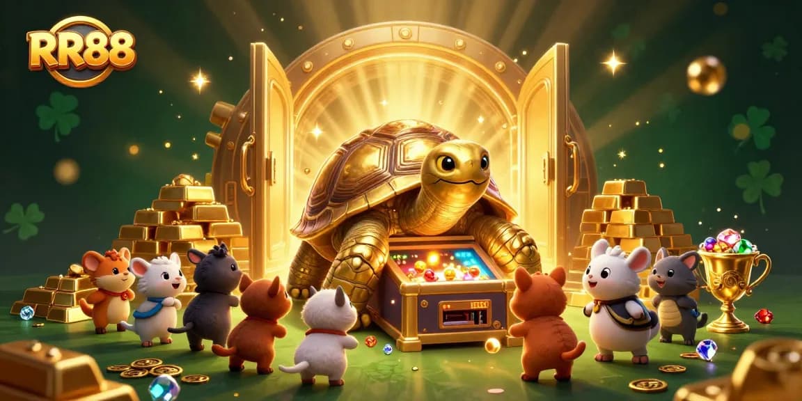 Engage in thrilling games at RR88 with golden treasures, lively animals, and an exciting casino atmosphere.