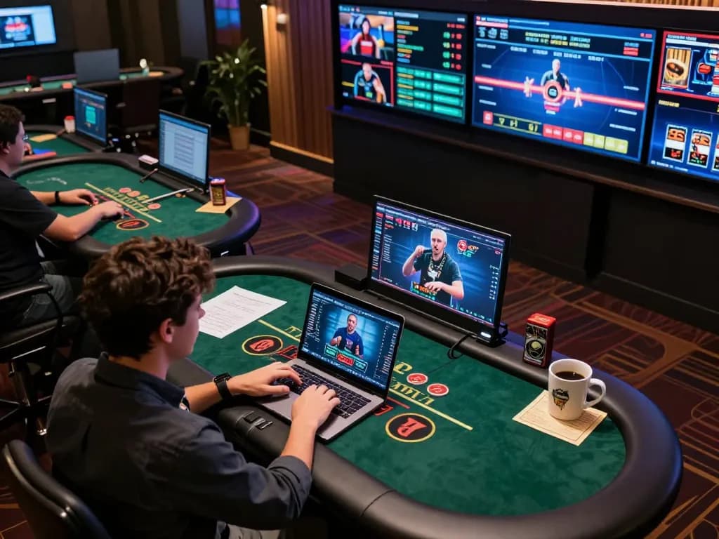 Engaging gameplay at trang chủ gg88 casino with a player using a laptop in a cozy home setting