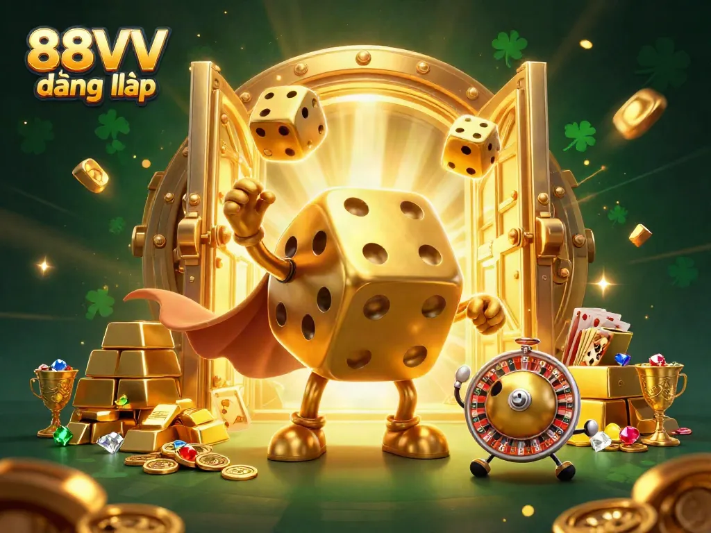 Engage in thrilling gameplay with 88VV đăng nhập enhancing your online casino experience, surrounded by stunning loot visuals.