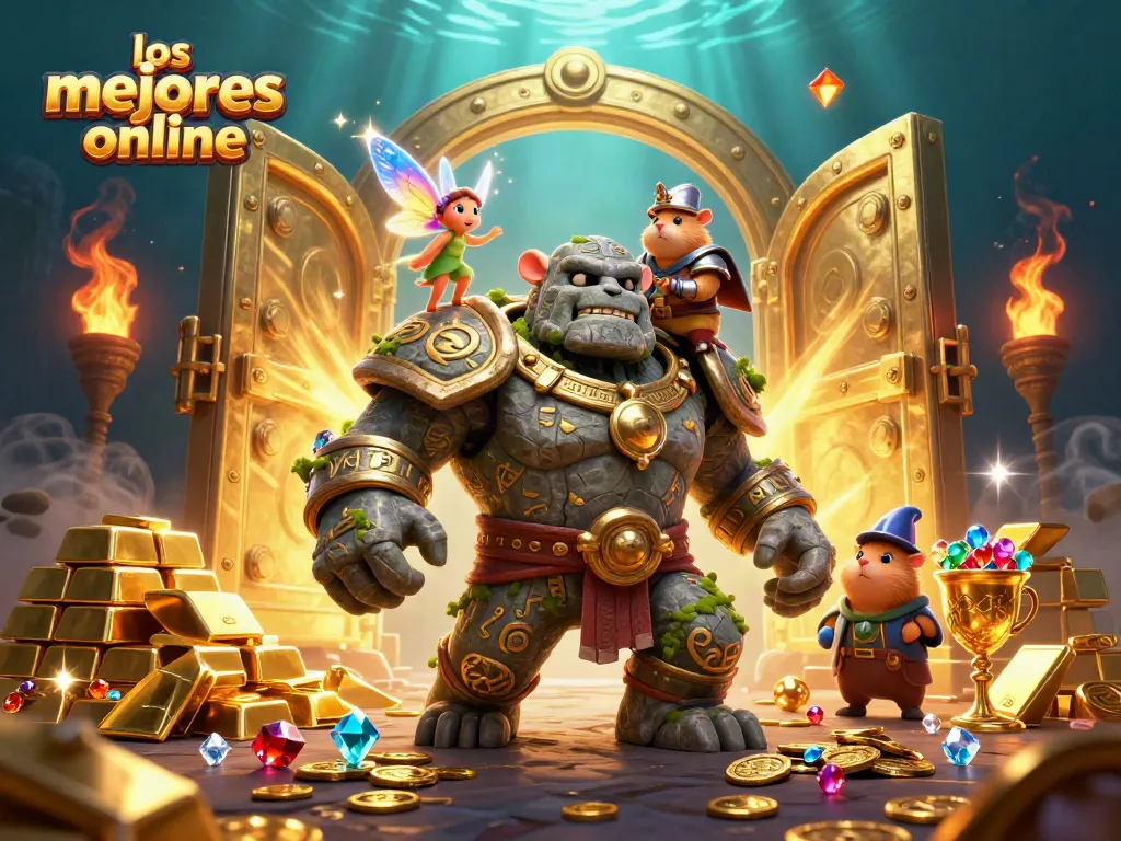 Los mejores casinos online ofrecen juegos emocionantes iluminados por un golem y una hada mágica.