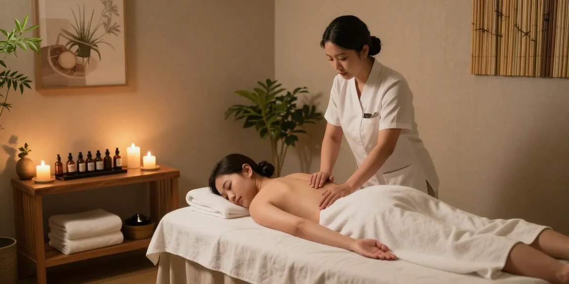 Relaxing 하남출장마사지 experience in a tranquil spa room with soothing ambiance and a skilled therapist.