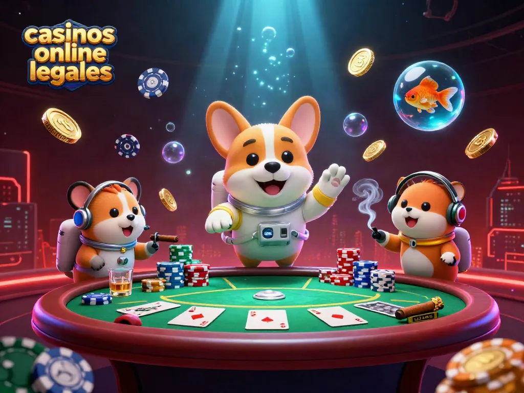 Juega en casinos online legales en México con alegría mientras giran fichas y monedas en el espacio