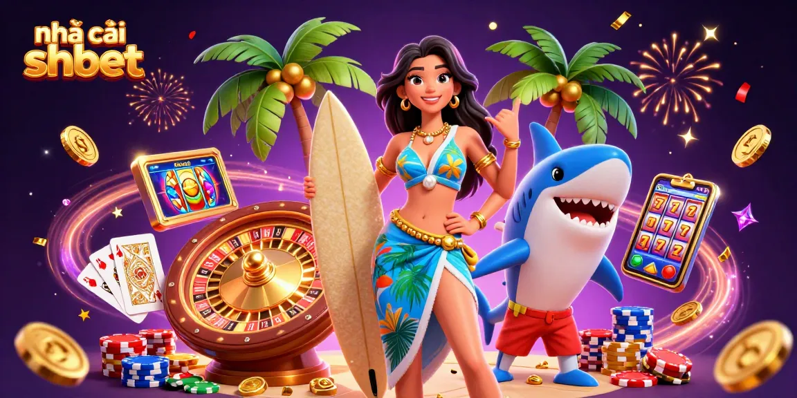 Immerse yourself with nhà cái shbet in a vibrant casino scene filled with lively characters and dynamic gaming elements.