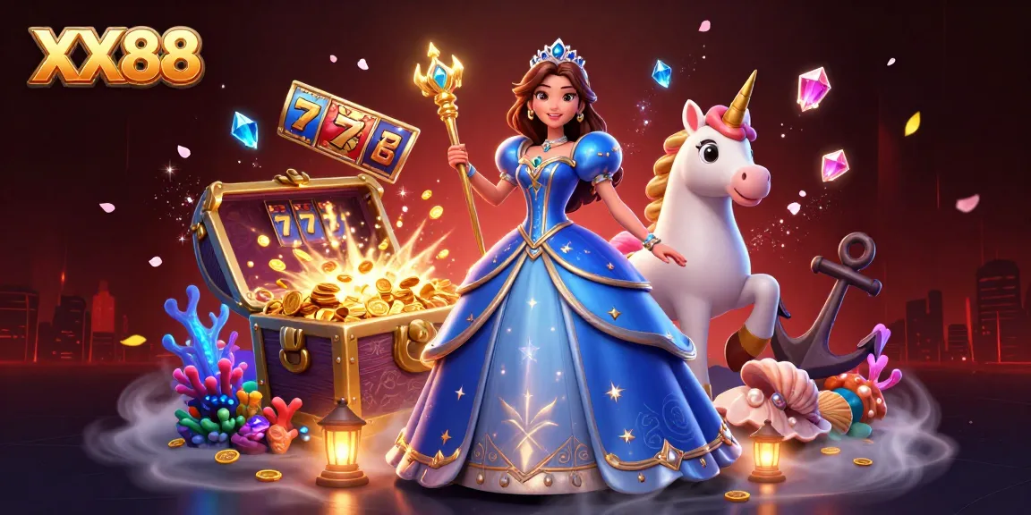 Experience thrilling gameplay at XX88 with enchanting visuals and enticing game elements sparkling around.