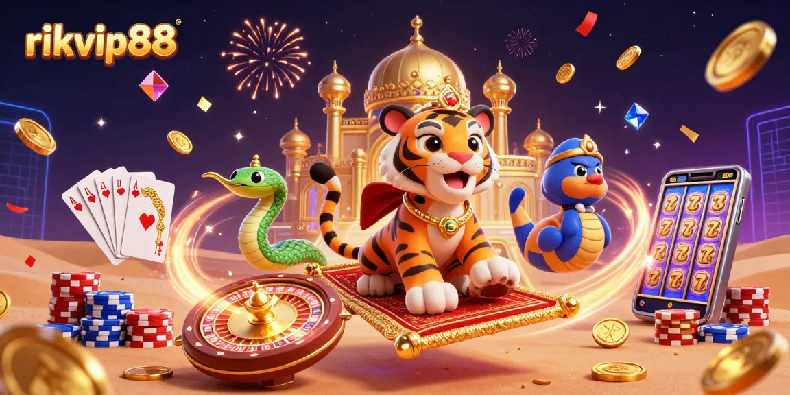 Experience the thrill of winning with rikvip88's captivating online casino scene filled with magic and excitement.