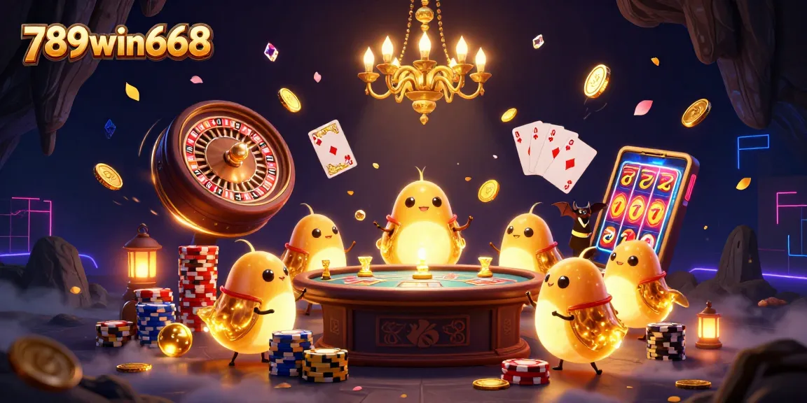Play exciting games at 789win668, featuring a charming casino scene with colorful elements.